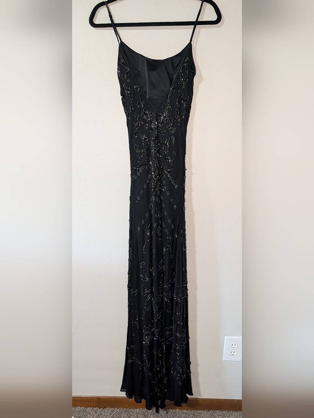 6 Sue Wong Nocturne Y2K Silk Vintage Beaded Gown - Picture 9 of 9